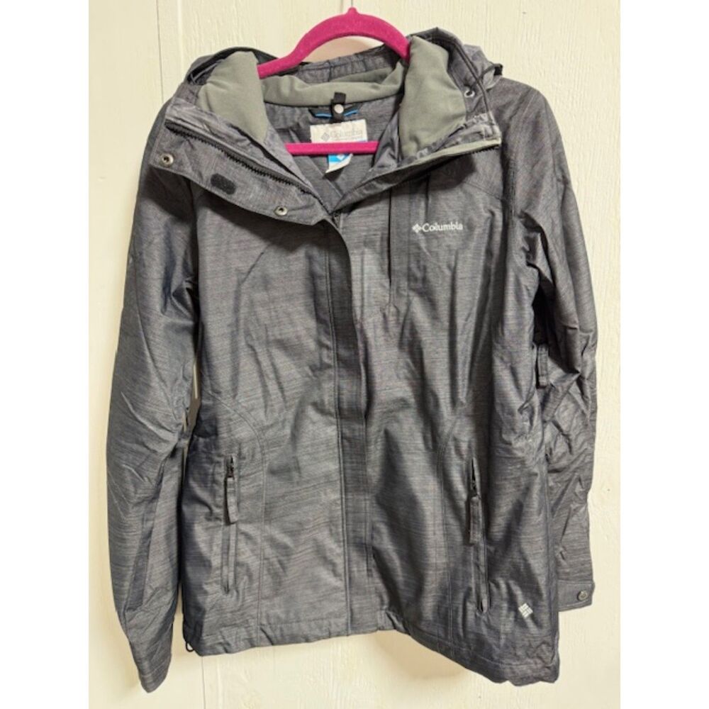 Columbia Women's Medium Grey Interchange Omni-Tech Outer Shell Jacket ONLY